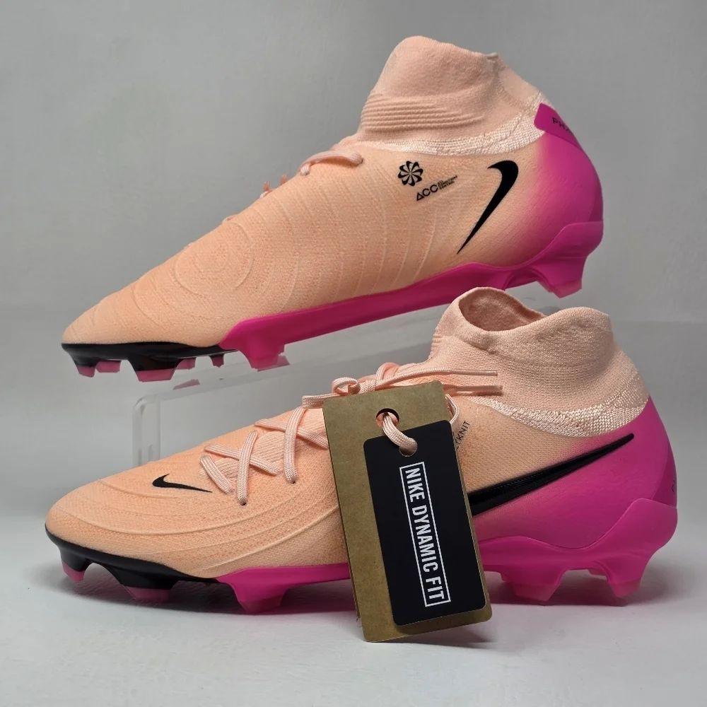 Nike Men's Phantom Luna II Pro FG Prism Pack Crimson Tint Pink FJ2575-800 Sz 11
